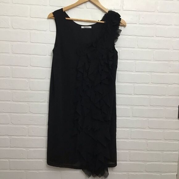 DKNYC Black Dress Embellishments Black Petals - Picture 7 of 15